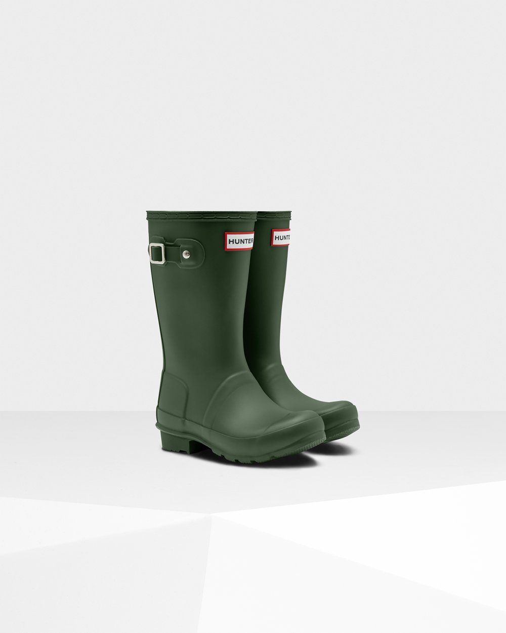 Kids Hunter Rain Boots Green - Original Big - 6193472-ZV